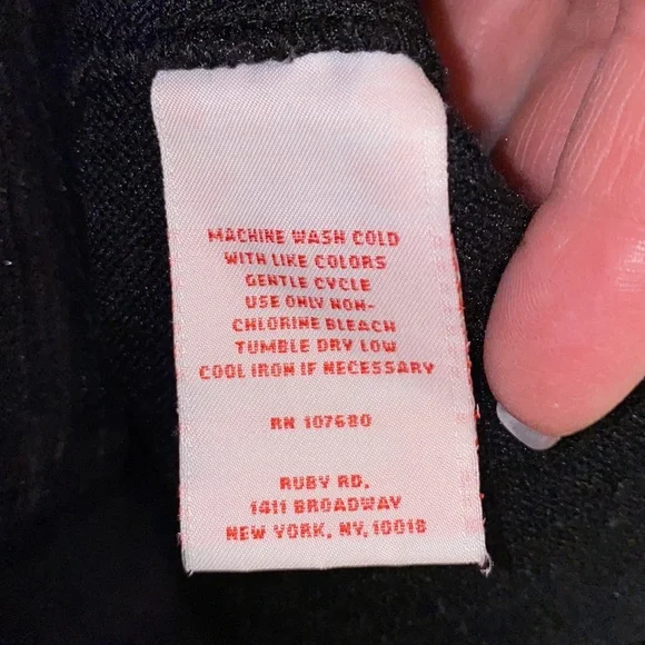 Gorgeous Ruby Rd short black textured 3/4 sleeve jacket (10) EUC! - Picture 9 of 16